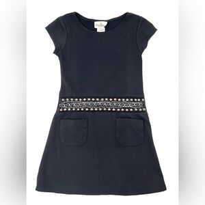 Vintage Rare Edition Black Rockstar Short Sleeve Dress Stud Detail Girls Sz 10